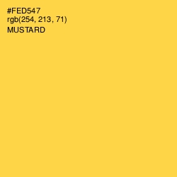 #FED547 - Mustard Color Image