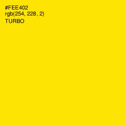 #FEE402 - Turbo Color Image