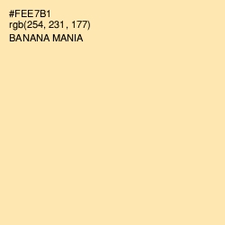 #FEE7B1 - Banana Mania Color Image