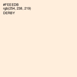 #FEEEDB - Derby Color Image
