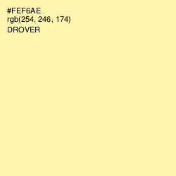 #FEF6AE - Drover Color Image