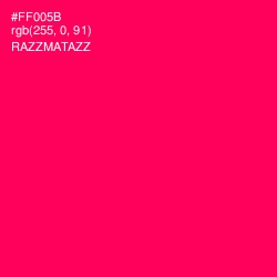 #FF005B - Razzmatazz Color Image