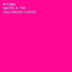 #FF0895 - Hollywood Cerise Color Image