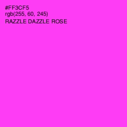 #FF3CF5 - Razzle Dazzle Rose Color Image