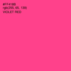 #FF418B - Violet Red Color Image
