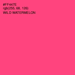 #FF447E - Wild Watermelon Color Image