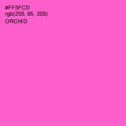 #FF5FCD - Orchid Color Image
