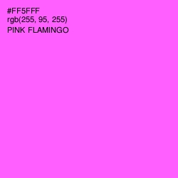 #FF5FFF - Pink Flamingo Color Image