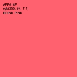 #FF616F - Brink Pink Color Image