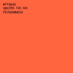 #FF6640 - Persimmon Color Image
