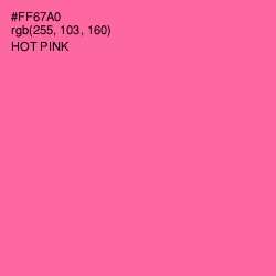 #FF67A0 - Hot Pink Color Image