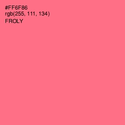 #FF6F86 - Froly Color Image