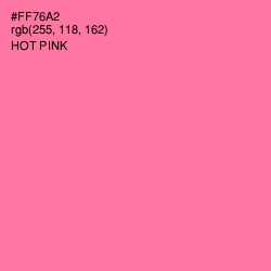 #FF76A2 - Hot Pink Color Image