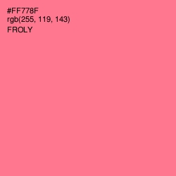 #FF778F - Froly Color Image