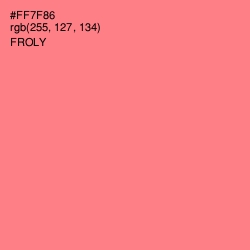 #FF7F86 - Froly Color Image