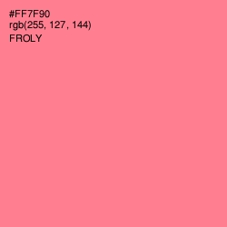 #FF7F90 - Froly Color Image
