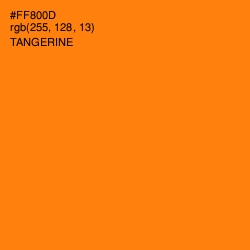 #FF800D - Tangerine Color Image