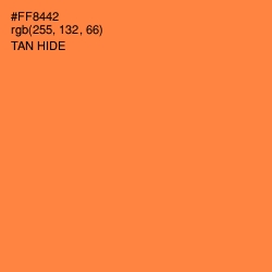 #FF8442 - Tan Hide Color Image