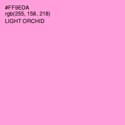 #FF9EDA - Light Orchid Color Image