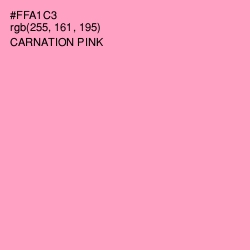 #FFA1C3 - Carnation Pink Color Image