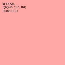 #FFA7A4 - Rose Bud Color Image
