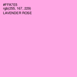 #FFA7E5 - Lavender Rose Color Image