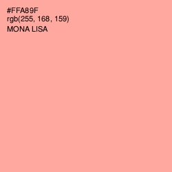 #FFA89F - Mona Lisa Color Image