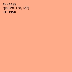 #FFAA89 - Hit Pink Color Image
