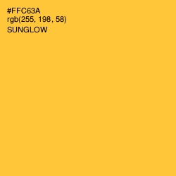 #FFC63A - Sunglow Color Image
