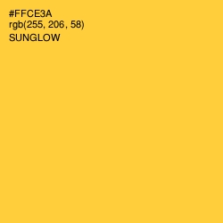 #FFCE3A - Sunglow Color Image