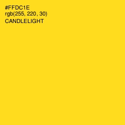 #FFDC1E - Candlelight Color Image