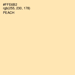 #FFE6B2 - Peach Color Image