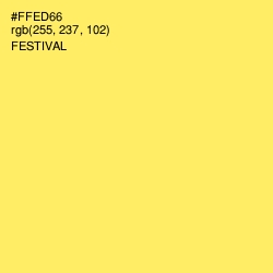 #FFED66 - Festival Color Image