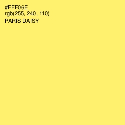 #FFF06E - Paris Daisy Color Image