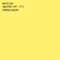 #FFF16F - Paris Daisy Color Image