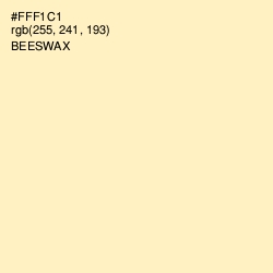 #FFF1C1 - Beeswax Color Image