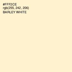 #FFF2CE - Barley White Color Image