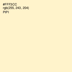#FFF3CC - Pipi Color Image