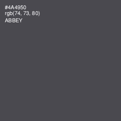 #4A4950 - Abbey Color Image