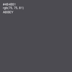 #4B4B51 - Abbey Color Image