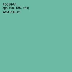 #6CB9A4 - Acapulco Color Image