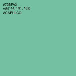 #72BFA2 - Acapulco Color Image