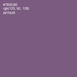 #7B5C80 - Affair Color Image