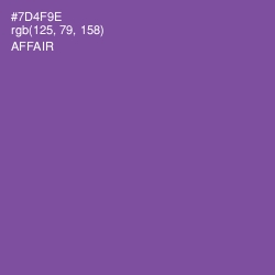 #7D4F9E - Affair Color Image