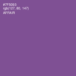 #7F5093 - Affair Color Image
