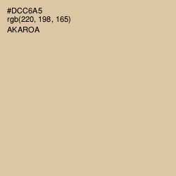 #DCC6A5 - Akaroa Color Image