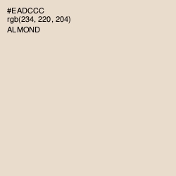 #EADCCC - Almond Color Image