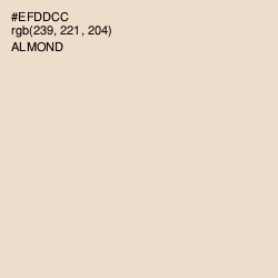 #EFDDCC - Almond Color Image