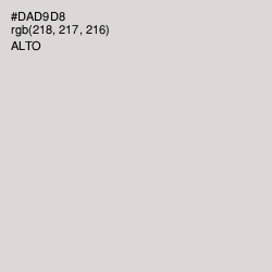 #DAD9D8 - Alto Color Image