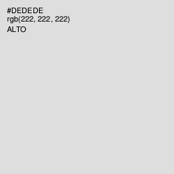 #DEDEDE - Alto Color Image